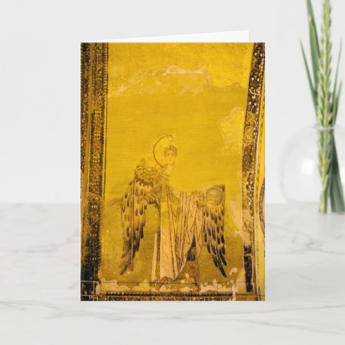 Byzantine Mosaic of a Guardian Angel Card