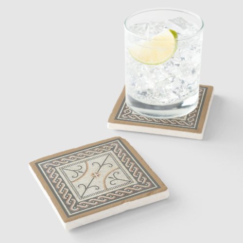 Byzantine Mosaic Tile Stone Coaster