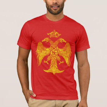 Byzantine Palaiologos Eagle T-shirt by GrooveMaster at Zazzle