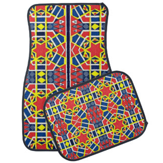 Byzantine print car floor mat