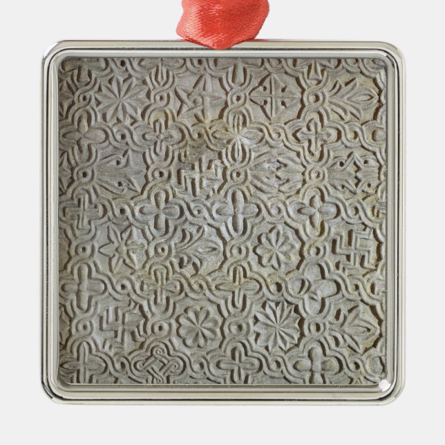 Byzantine slab with cruciform decoration, 12th-14t metal ornament (Front)