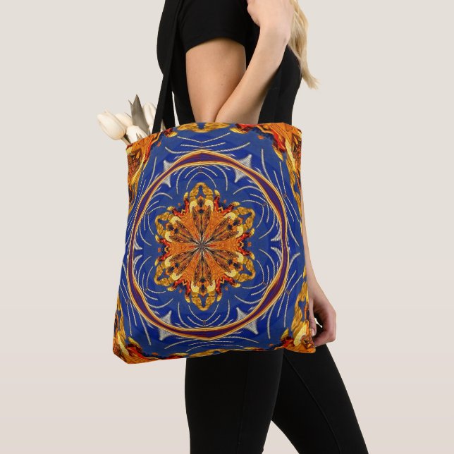 Byzantine Tile Tote Bag (Close Up)