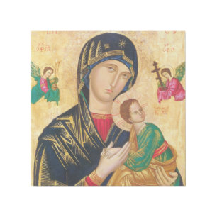 Byzantine Virgin Mary and Child Icon Christmas Gallery Wrap