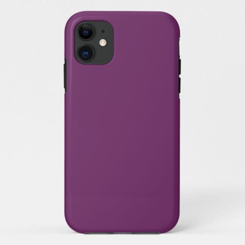 Byzantium Solid Color iPhone 11 Case