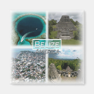 BZ0011 America, Belize, Great Blue Hole, Fridge Magnet