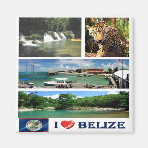 BZ - Belize - I Love Magnet