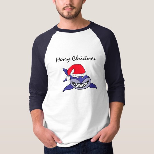 santa shark shirt