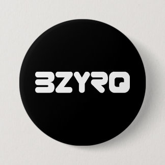 BZYRQ Logo (White on Black) Button