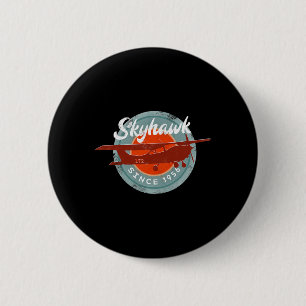 C172 Skyhawk Vintage Retro Airplane Flying Pilot G Button