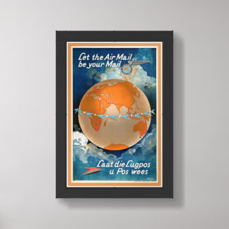 c1930 AIR MAIL ADVERTISING POSTER 