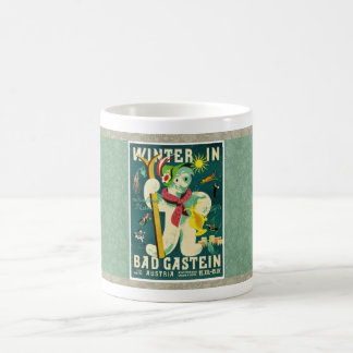 c1950 AUSTRIA / BAD GASTEIN TRAVEL POSTER MCM  Coffee Mug
