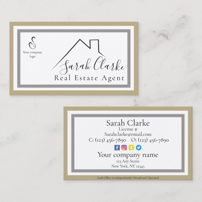 C21 Black Rooftop Business Card (Front/Back)