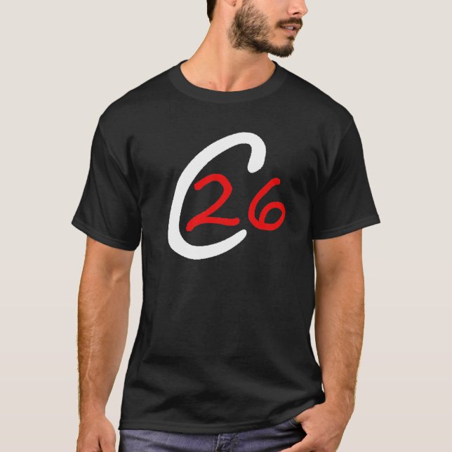 C26 Black T-shirt (Front)