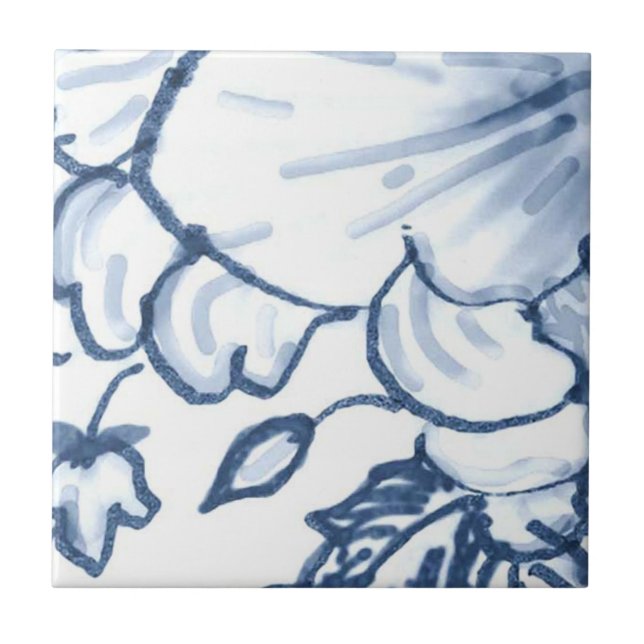 C2 - Delft Basket Mural Tile - C2 (Front)