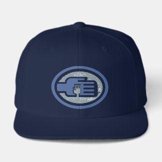 C2B: 6 Panel Classic Snapback Blue Visor