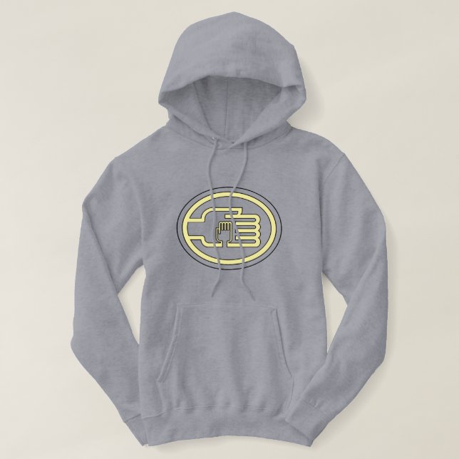 C2B: Hoodie Gray Logo-YB (Design Front)