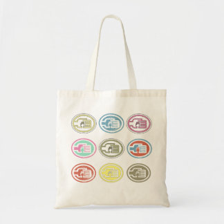 C2B: Tote Bag Multi-color Pattern