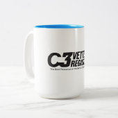 C3VR Two-Tone 15oz Ceramic Mug (Front Left)