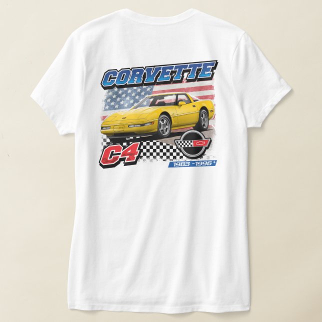 C4 Corvette - 2-Sided Women's T-Shirt (Laydown Back)