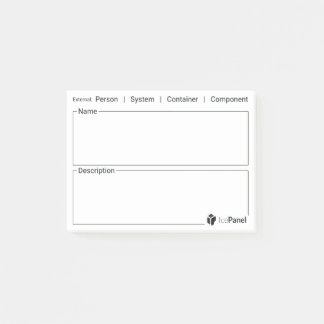 C4 model stickies by IcePanel [External type] Post-it Notes