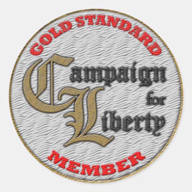 C4L Gold Standard Member Sticker! Classic Round Sticker (Front)