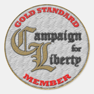 C4L Gold Standard Member Sticker! Classic Round Sticker