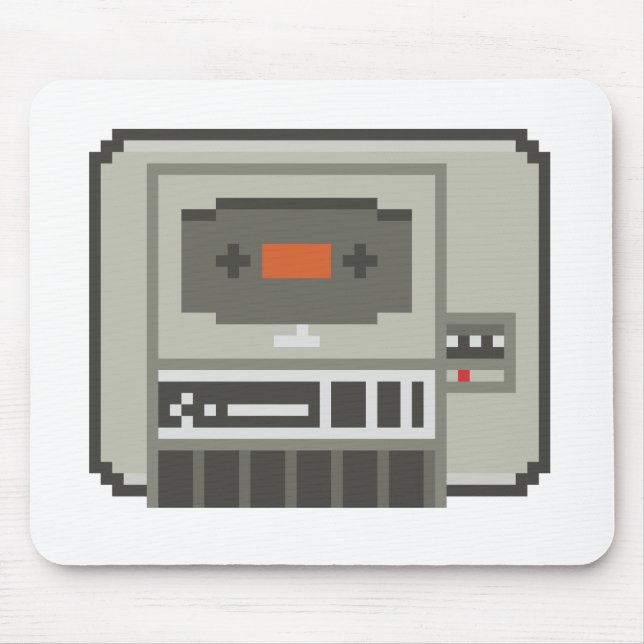 C64 Datasette 8bit Tape Cassette Recorder Mouse Pad (Front)