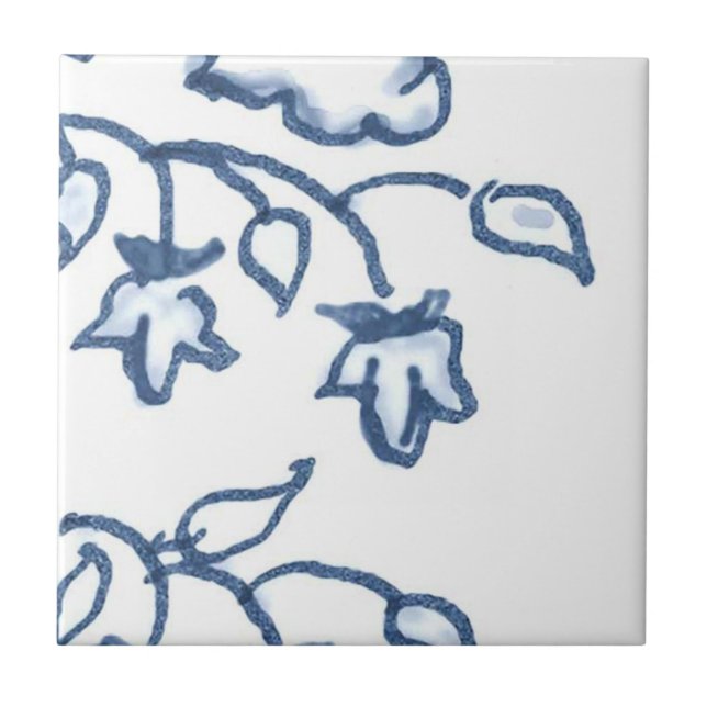 C6 - Delft Basket Mural Tile - C6 (Front)