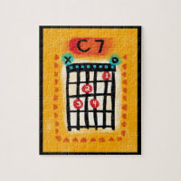 C7 Guitar Chord Jigsaw Puzzle - Colorful Music