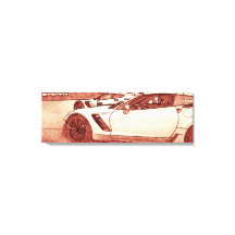 C7R Corvette Z06 2016 Sketch in Warm Red
