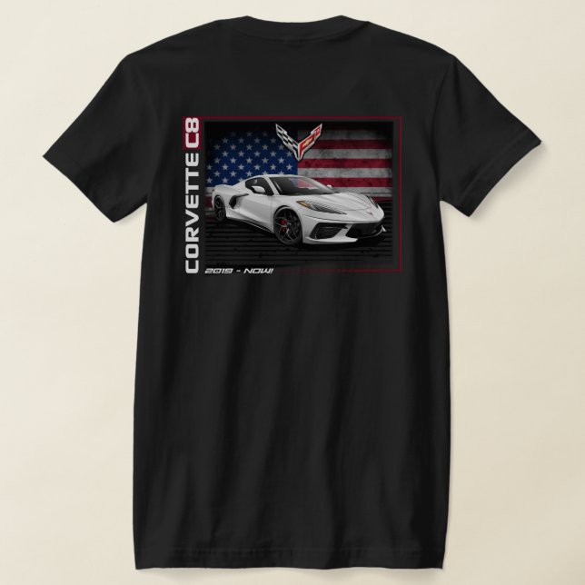 C8 Corvette - 2-Sided Women's T-Shirt (Laydown Back)