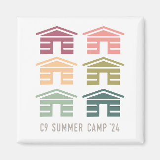 C9 Summer Camp 2024 Cabin Magnet