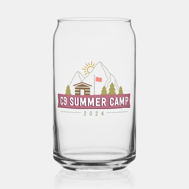 C9 Summer Camp 2024 Logo Can Glass (Front)