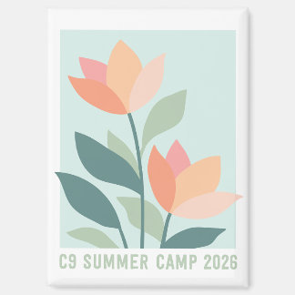 C9 Summer Camp 2026 Flower Magnet