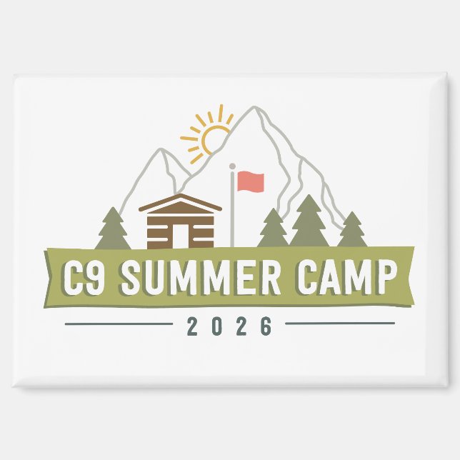 C9 Summer Camp 2026 Logo Magnet (Front)
