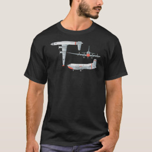 C 124 Globemaster II American Cargo Plane Diagram T-Shirt