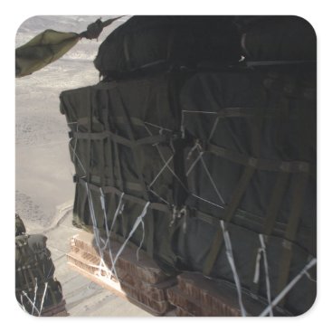 C-130 COMBAT AIRDROP AFGHANISTAN SQUARE STICKER C-130 COMBAT AIRDROP AFGHANISTAN SQUARE STICKER