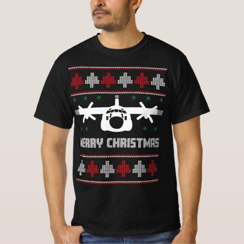 C_130 Hercules Airplane Ugly Christmas Sweater