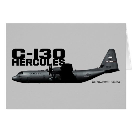 C-130 Hercules Cards (Front Horizontal)