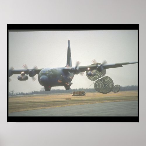 C_130 Hercules LAPES cargo_Military Aircraft Poster