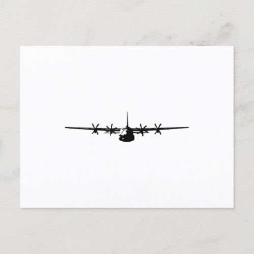 C_130 Hercules Military Aircraft Announcement Postcard