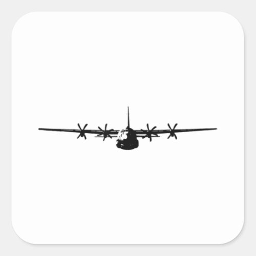 C_130 Hercules Military Aircraft Square Sticker