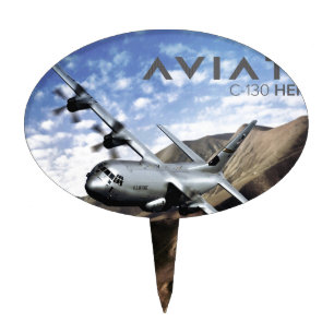 C-130 HERCULES Military Airplane Cake Topper