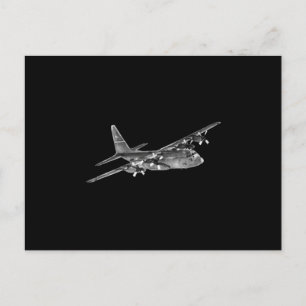 C-130 Hercules - Military Announcement Postcard