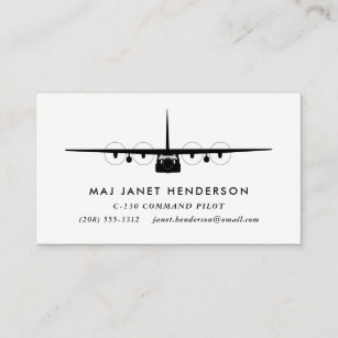 C-130 Hercules Professional Pilot Business Card