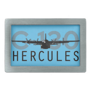 C-130 Hercules Rectangular Belt Buckle