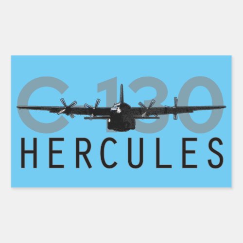 C_130 Hercules Rectangular Sticker