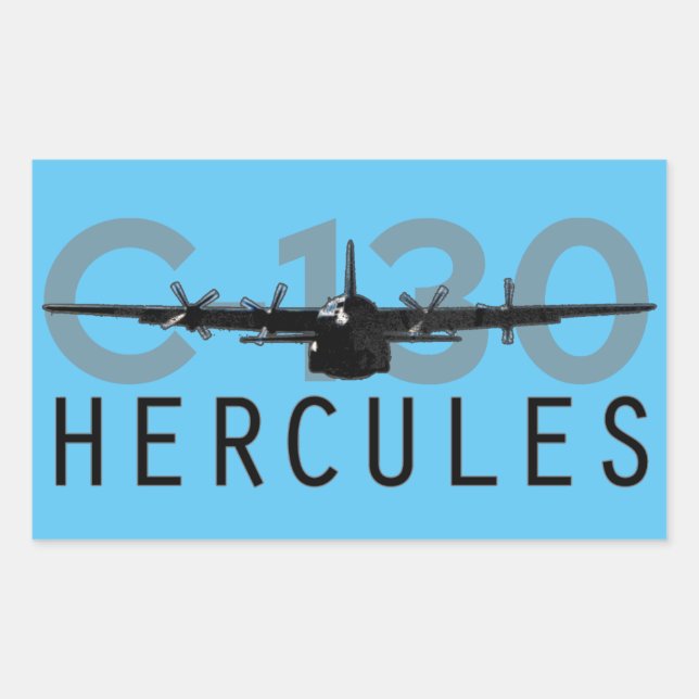 C-130 Hercules Rectangular Sticker (Front)