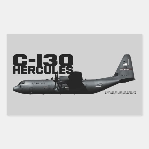 C_130 Hercules Rectangular Sticker