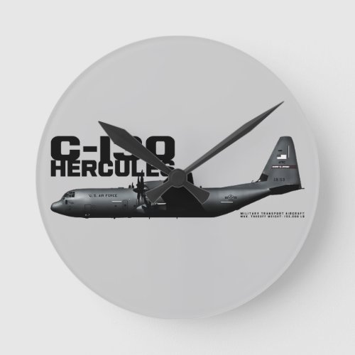 C_130 Hercules Round Clock